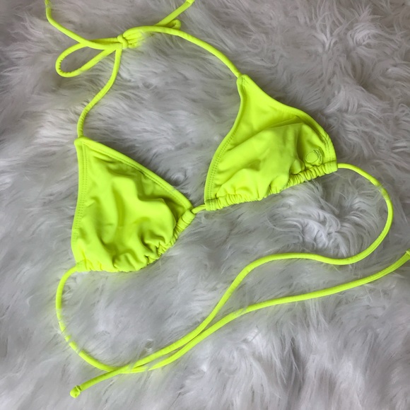 fluorescent green bathing suit